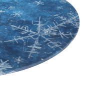 ブルークリスマススノーフレーク カッティングボード (角)