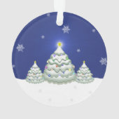 ブルークリスマスツリーオーナメント オーナメント (裏面)