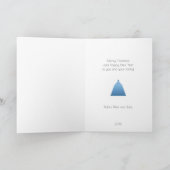 ブルークリスマスツリークリスマスカード シーズンカード (内部)