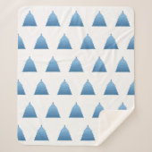 ブルークリスマスツリーシェルパブランケット シェルパブランケット (正面)