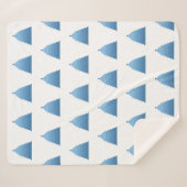 ブルークリスマスツリーシェルパブランケット シェルパブランケット (正面(横))