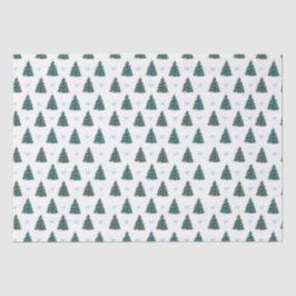 ブルークリスマスツリーファームギフトラップ 薄葉紙