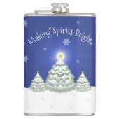 ブルークリスマスツリーフラスコ フラスク (正面)