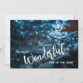 ブルークリスマスツリーフラット シーズンカード (正面)