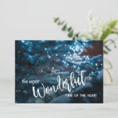 ブルークリスマスツリーフラット シーズンカード (スタンド正面)