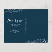 ブルークリスマスツリーフラット シーズンポストカード (裏面)