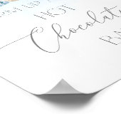 ブルークリスマスツリーホットチョコレートバー ポスター (角)