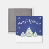 ブルークリスマスツリーマグネット マグネット (正面/裏面)