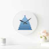 ブルークリスマスツリー大時計 ラージ壁時計 (ホーム)