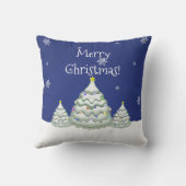 ブルークリスマスツリー装飾用クッション クッション (裏面)
