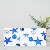 ブルークリスマスデコレーションオーナメントと文字 (スタンド正面)