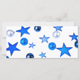 ブルークリスマスデコレーションオーナメントと文字