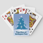 ブルークリスマストランプパーソナライズされたカード トランプ (裏面)