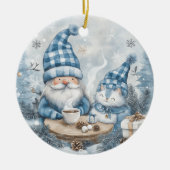 ブルークリスマスノーム セラミックオーナメント (正面)