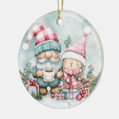 ブルークリスマスノーム セラミックオーナメント (左)