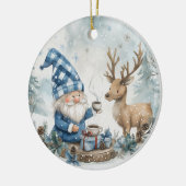 ブルークリスマスノーム セラミックオーナメント (左)