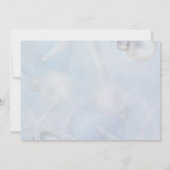 ブルークリスマスヒトデビーチ結婚式招待状 招待状 (裏面)