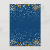 ブルークリスマスファミリーディナーメニューテンプレート メニュー (裏面)