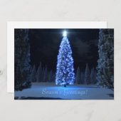 ブルークリスマスフラットカード シーズンカード (正面/裏面)