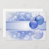 ブルークリスマスフラットカード シーズンカード (正面/裏面)