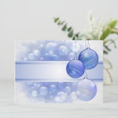 ブルークリスマスフラットカード シーズンカード (スタンド正面)