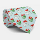 ブルークリスマスプレゼントネックタイ ネクタイ (ロール)