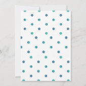 ブルークリスマスホリデーティーパーティー 招待状 (裏面)