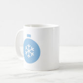 ブルークリスマスボールコーヒーマグ コーヒーマグカップ (正面左)