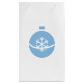 ブルークリスマスボール抱き枕 スモールペーパーバッグ (裏面)