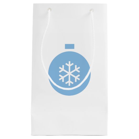 ブルークリスマスボール抱き枕 スモールペーパーバッグ (正面)