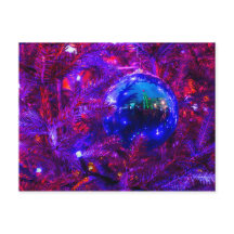 ブルークリスマスボール、パープルツリー