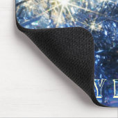 ブルークリスマスマウスパッド マウスパッド (コーナー)