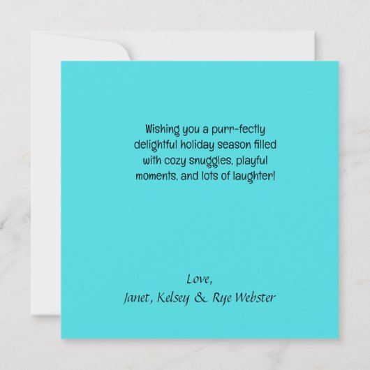 ブルークリスマス子猫 (裏面)