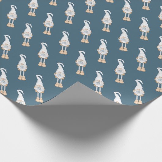 ブルークリスマス格言クリスマス ラッピングペーパー (角)