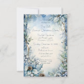 ブルークリスマス花年クリスマスパーティー 招待状 (正面)