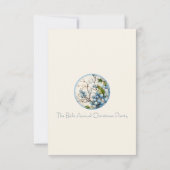 ブルークリスマス花年クリスマスパーティー 招待状 (裏面)