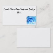 ブルークリスマス雪だるま 名刺 (正面/裏面)