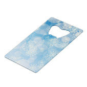 ブルークリスマス雪 クレジットカード栓抜き (正面アングル)