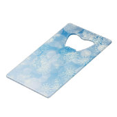 ブルークリスマス雪 クレジットカード栓抜き (裏面アングル)