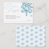 ブルークリスマス ウィンターボーイ おむつくじ エンクロージャーカード (正面/裏面)