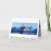 「ブルークリスマス」,クリスマスカード,農場,納屋 シーズンカード (裏面)