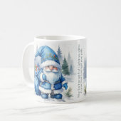 ブルークリスマス – サンタ コーヒーマグカップ (正面左)