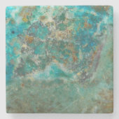 ブルークリソコラミネラルストーン ストーンコースター (正面)