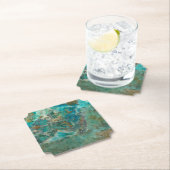 ブルークリソコラミネラルストーン ペーパーコースター (インサイチュ)