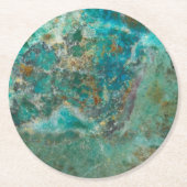 ブルークリソコラミネラルストーン ペーパーコースター (正面)