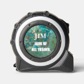 ブルークリソコラ鉱物パーソナライズされた石 メジャー (正面)