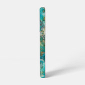 ブルークリソコラ鉱石の画像 SAMSUNG GALAXYケース (左側面)