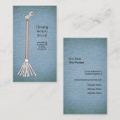 ブルークリーナークリーニングサービス名刺 名刺 (正面/裏面)