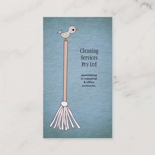 ブルークリーナークリーニングサービス名刺 名刺 (正面)