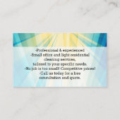 ブルークリーニングモダンサービスのハウスキーピング 名刺 (裏面)